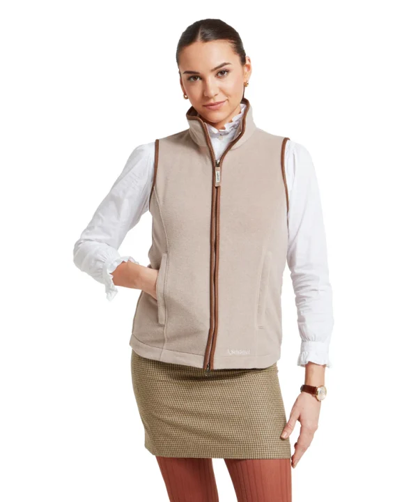 Schoffel Ladies Lyndon Fleece Gilet - Mushroom