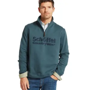 Schoffel Mens Bude Sweatshirt - Deep Ocean Blue