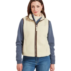 Schoffel Lyndon Retro Fleece Gilet - Ecru