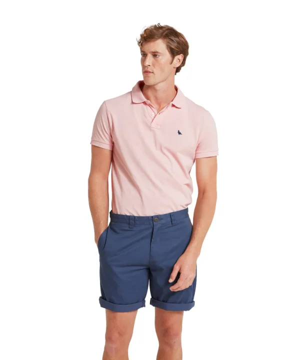 Schoffel Mens St Ives Polo Shirt-Chalky Coral