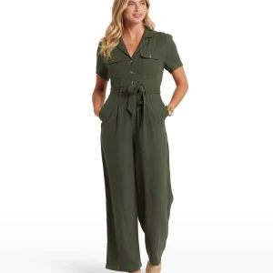 Schoffel Daisy Jumpsuit- Beetle Green