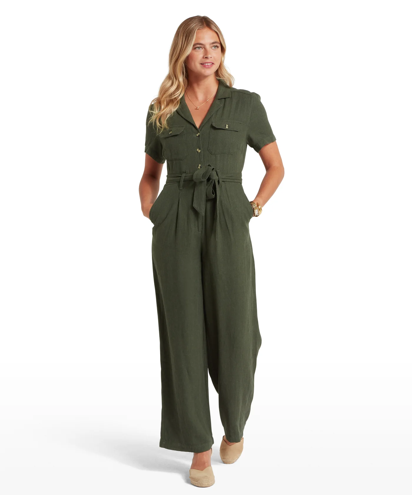 Schoffel Daisy Jumpsuit- Beetle Green