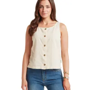 Schoffel Ladies Elsworth Linen Top - Oat
