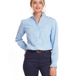 Schoffel Ladies Fakenham Shirt - Light Blue Stripe