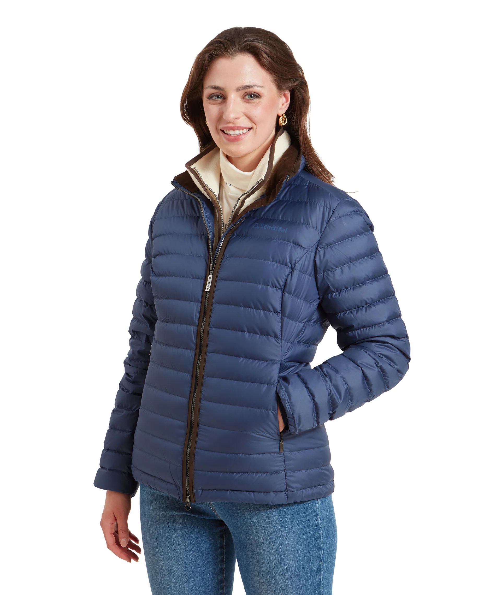 Schoffel Womens Hambleton Down Jacket - Stone Blue