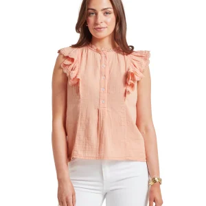 Schoffel Jasmine Blouse - Coral Peach