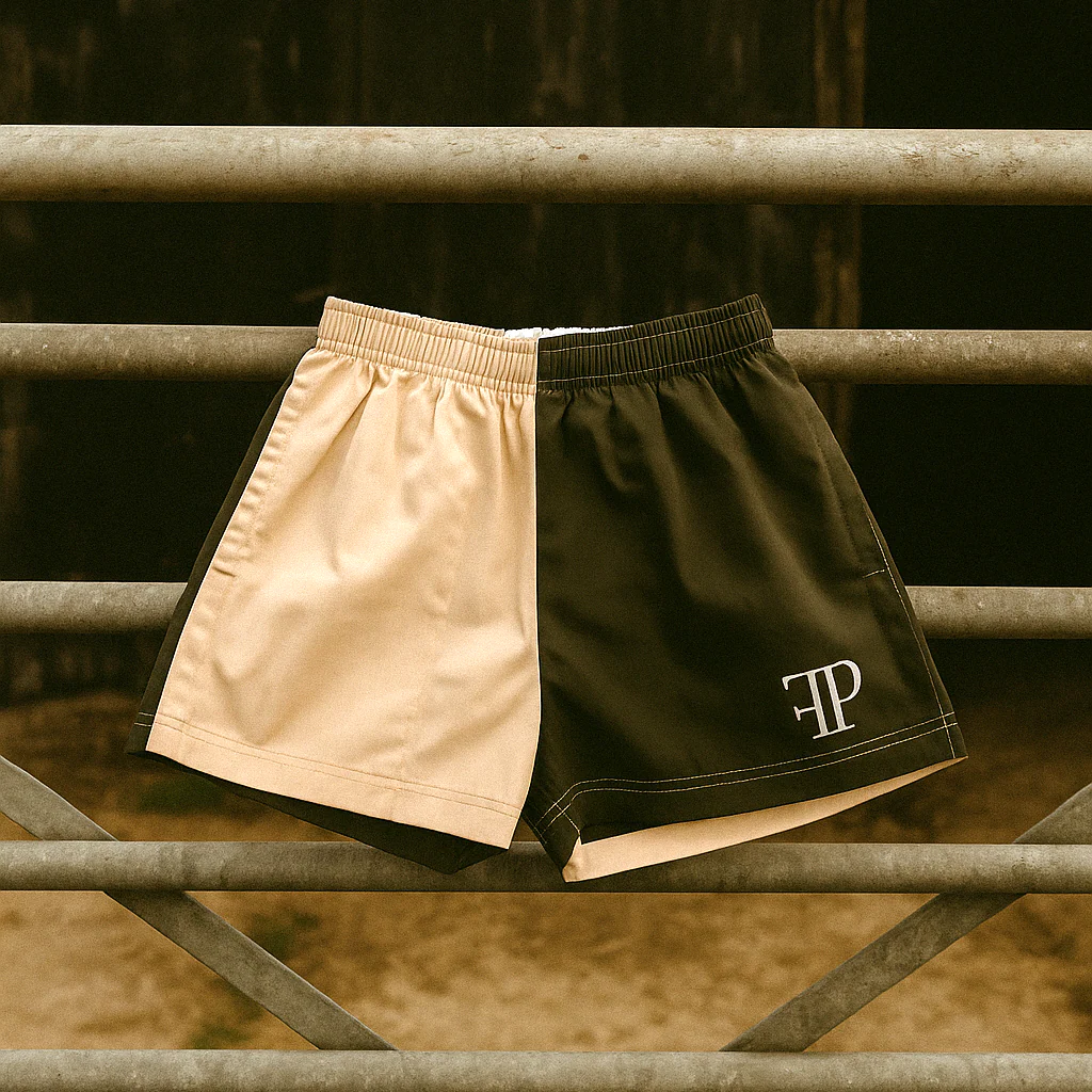 Famous Pheasant Harlequin Shorts - Olive/Cream