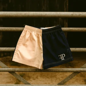 Famous Pheasant Harlequin Shorts - Navy/Cream