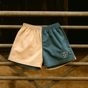 Famous Pheasant Harlequin Shorts - Aqua Blue/Cream
